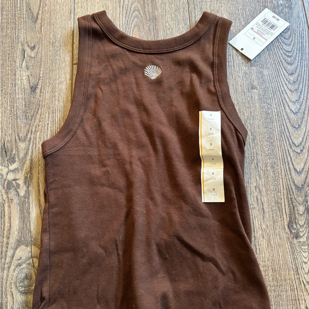 a new day Chocolate Brown Tank Top